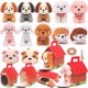 thumbnail image 1 of Juego de 12 minicachorros de peluche Toy Figures HAPGFS con llaveros, 1 of 7