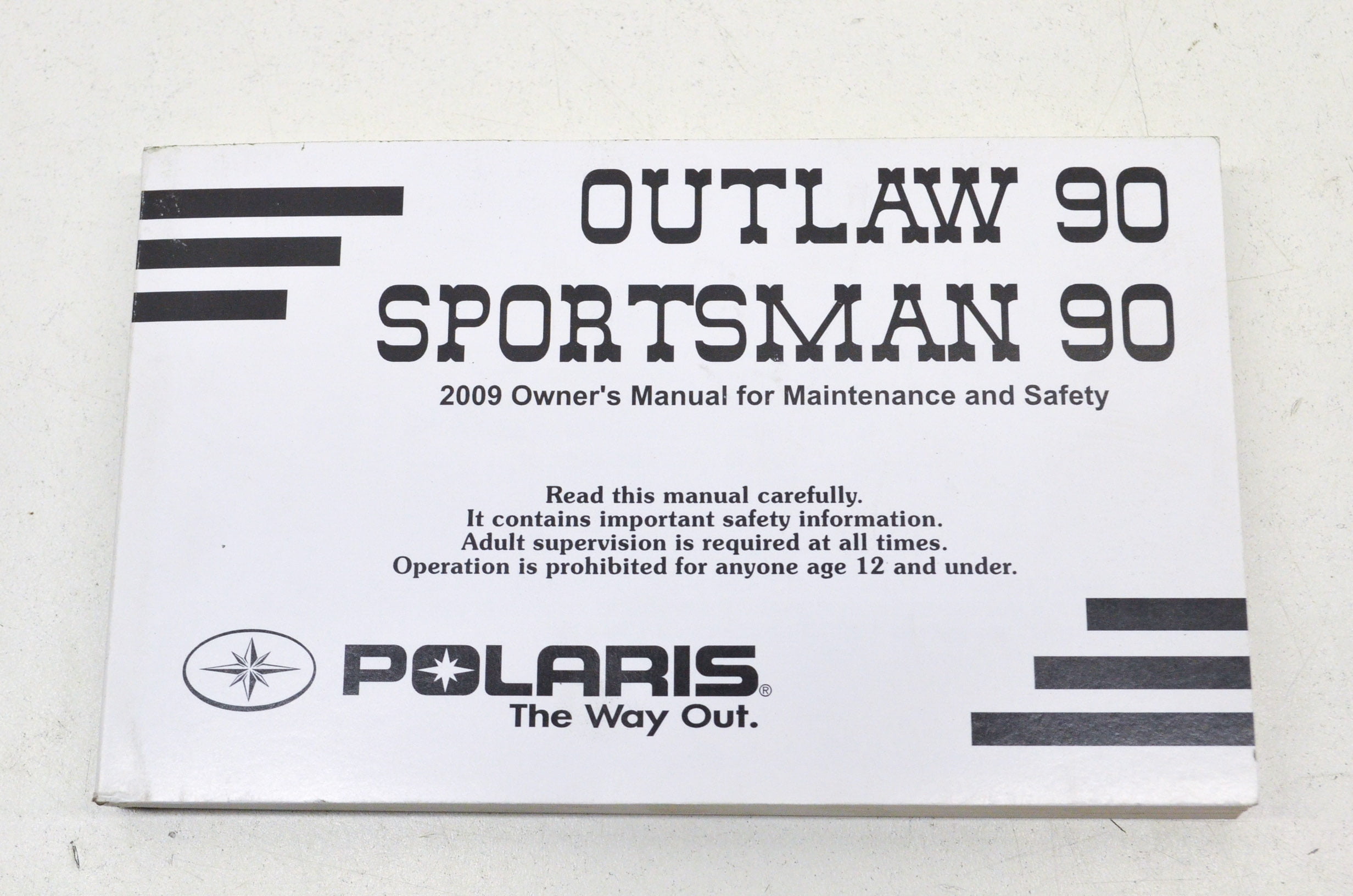 Polaris 9922573 Owner's Manual for Maintenance and Safety 09 Outlaw 90  Sportsman 90 QTY 1 - Walmart.com