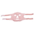 thumbnail image 3 of Cubierta facial con cuentas de gel para compresas frías y calientes, suave hinchazón, alivio del estrés, paquete de hielo para dormir, color rosa, 3 of 9