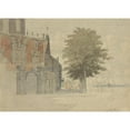 thumbnail image 2 of Willem de Haas Hemken 14x11 Black Ornate Wood Framed Double Matted Museum Art Print Titled: The Groothoofdspoort in Dordrecht (1841 - 1911), 2 of 5