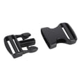 thumbnail image 4 of 5Pcs Quick Release Buckle Plastic Dual Adjustable Strap Buckles Replacement DIY Craft for Backpack BlackFor 25mm Width Strap, 4 of 9