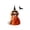 Orange, variant on Halloween Hanging Witch Doll with Broom Outdoor Decor Green 1pc