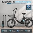 thumbnail image 4 of SAMEBIKE Electric Bike for Adults 20x3.0 Fat Tire Folding Ebike 749W Motor 48V 13Ah Removable Battery 7 Speed Suspension Fork Up to 20 mph Up to 55 miles Range, 4 of 10