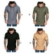 thumbnail image 5 of Sonducket Sudadera con capucha de algodón para hombre Sudadera con capucha que absorbe el sudor Calentamiento Suéter de ocio Sudadera con capucha Camisetas Negro L, 5 of 8