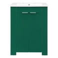 thumbnail image 3 of Sink Vanity Cabinet, Melamine, Green White, Modern Contemporary Urban Design, Hotel Bedroom Bathroom Master Suite Guest, 3 of 10