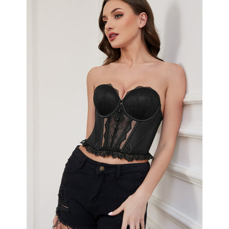 Petite Strapless Cupped Corset Top