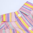 thumbnail image 3 of Tangpan Stripes Tropical Print Pet Dog Shirt Puppy Summer Hawaiian Beach Polo Shirts Clothes(Pink,S), 3 of 5