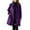 A-Purple128, variant on Bibifish Women's Jackets Dark Green Collared Button Jackets Mid Length Tailored Trendy Wear Elegant Workout Daily Wear Jackets