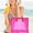 B, variant on Transparent Beach Tote Bag, Waterproof Summer Aloha Holidays Style Storage Bag for Swimming and Travel