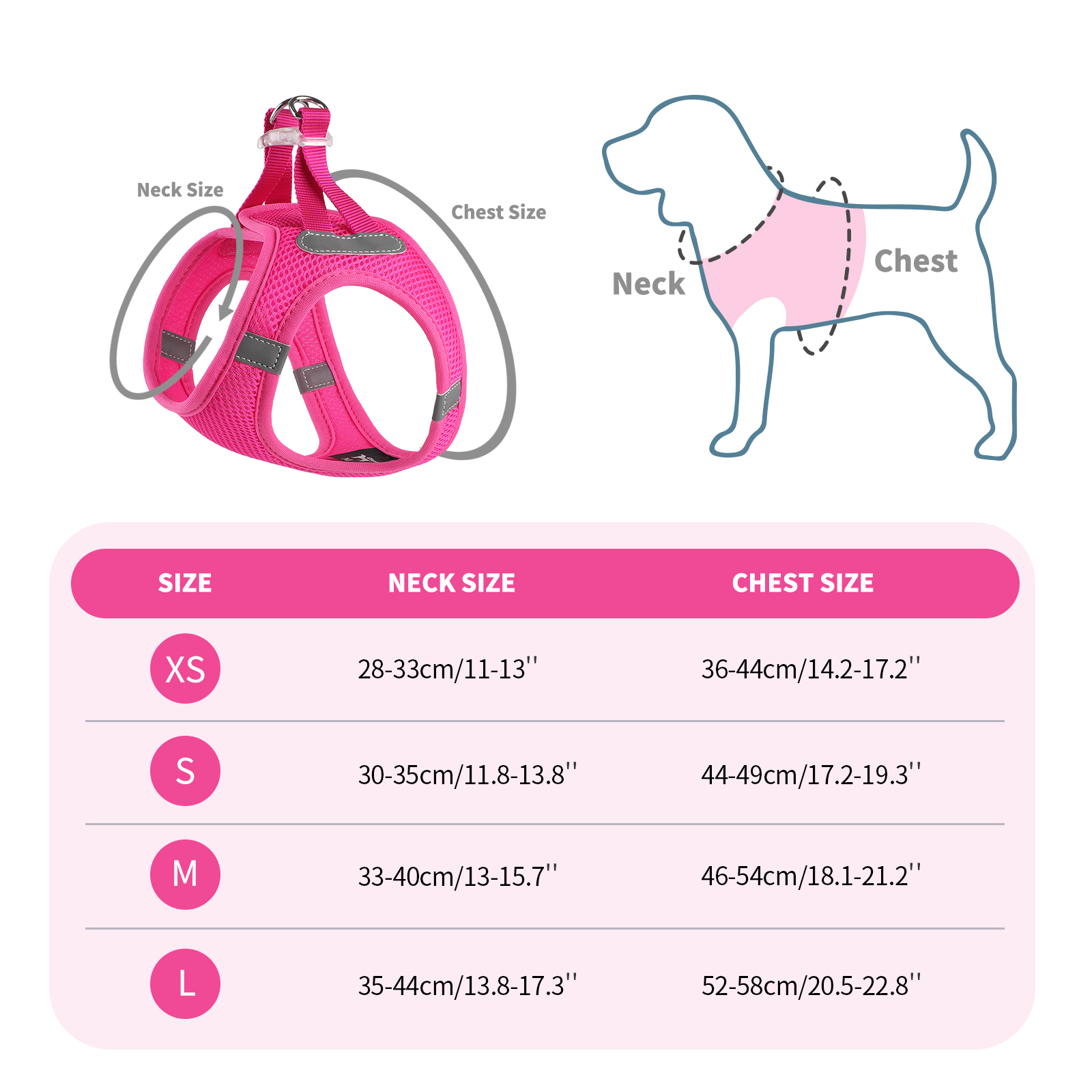 Charkool Reflective Dog Harness and Leash Set Red photo 3