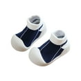 thumbnail image 5 of Quealent Toddler Boys Girls Sneaker Slip On Shoes Kids Lightweight Breathable Walking Shoes Navy for Size 4, 5 of 5