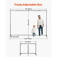 thumbnail image 3 of KFFKFF Backdrop Stand with Wheels, 7 x 10 ft Adjustable Photo Backdrop Stand Kit, Moveable Background Backdrop Stand, Heavy Duty Projector Screen Stand, 3 of 9
