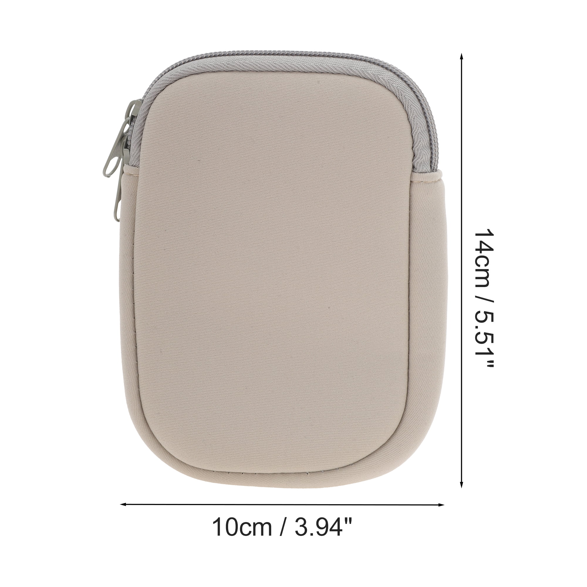 Unique Bargains 1Pc Durable Water Bottle Pouch with Single Pocket Light Gray
