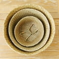 thumbnail image 6 of Folding Seagrass Laundry Basket Rattan Flower Basket Vase Planter Nursery Pot Belly Basket Straw Toys Organizer Home Decor, 6 of 6