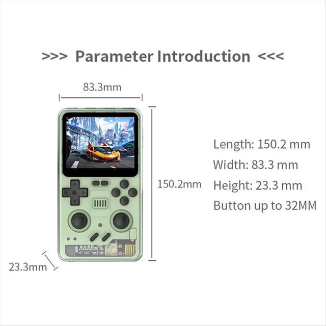Consola de Juegos Portátil Retro RGB20PRO de 64 GB, Pantalla IPS de 3,2 Pulgadas, WiFi y Bluetooth Integrados para Simulador GB///PSP A
