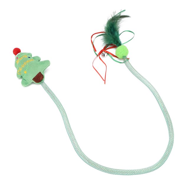 Chat Rebondissant Ressort Tube Jouet, Chat Ressort Tube Chat Tube Ressort Jouet avec Plume Chat Rebondissant Interactif Tube Jouet Construit pour la Précision
