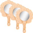 thumbnail image 3 of Here's a refined and engaging product description for your **3pcs Unfinished Wooden Mirror**:\n\n \n\n**3pcs Unfinished Wooden Mirror for DIY Crafting, 3 of 5