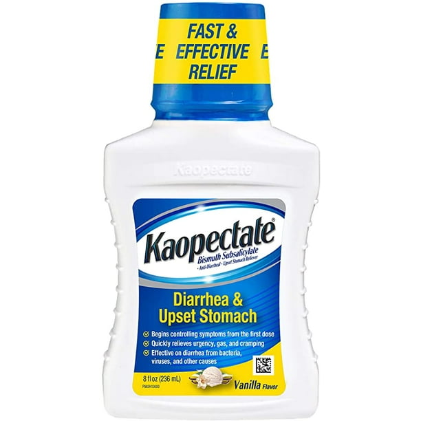 Kaopectate AntiDiarrheal Upset Stomach Relief, Vanilla, 8 fl oz