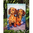 thumbnail image 3 of Carolines Treasures 7022GF 11 x 15 Po Cheveux Longs Rouge Teckel Drapeau Jardin Taille, 3 of 3