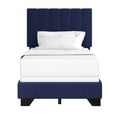 thumbnail image 3 of Reece Channel Stitched Upholstered Twin Bed, Sapphire, by Hillsdale Living Essentials, 3 of 18