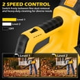 thumbnail image 3 of CATGOOD Leaf Blower Cordless, 4AH Battery Powered Leaf Blower for Lawn Care, 600 CFM Leaf Blower with 2 Battery, Lightweight and 2 Speeds, 3 of 9
