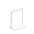 thumbnail image 2 of 2-Sided Double-Foot Acrylic Sign Holder (Vertical - 7"w x 11" high), 2 of 3