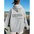 thumbnail image 3 of Dear Person Behind Me Hoodies for Women Heart-warming Letter Print Pullover Oversized Sweatshirt Casual Hooded Tops, 3 of 4