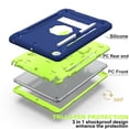 thumbnail image 3 of iPad Air 3 Case, iPad Pro 10.5 Case 2019/2017, Dual Layer Shockproof Lightweight Hybrid Rugged Kickstand Protective Cover with Pencil Holder, Navy/Olivine, 3 of 5