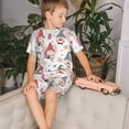 thumbnail image 4 of Balery Gnome With Love Letter Conjunto de Pijama Infantil de Manga Corta con Estampado – Ropa de Dormir de Algodón Suave-Medium, 4 of 6