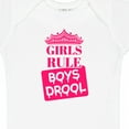 thumbnail image 4 of Inktastic Girls Rule, Boys Drool Girls Baby Bodysuit, 4 of 5