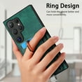 thumbnail image 4 of Wallet Case for Samsung Galaxy S25 Ultra with Detachable Card Holder, Rotation Ring Stand Case, Magnetic Vintage PU Leather Cover Compatible with Mag-Safe Shockproof Case for Galaxy S25 Ultra, Green, 4 of 10