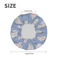 thumbnail image 6 of Kdxio Cute Fat Cat Print Shower Cap for Women,Elastic and Reusable,Double Waterproof Layers Bathing Hat, 6 of 9