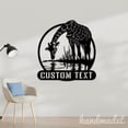 thumbnail image 2 of Handmadetneonsign Giraffe Metal Wall Art Light, Giraffe Metal Sign Wall Decor, Wild Life Metal Decor, 2 of 5