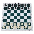 thumbnail image 1 of Chess Set, Convenient High Strength Desktop Board Game Portable Simple with Artificial Leather Board for Party, 1 of 8