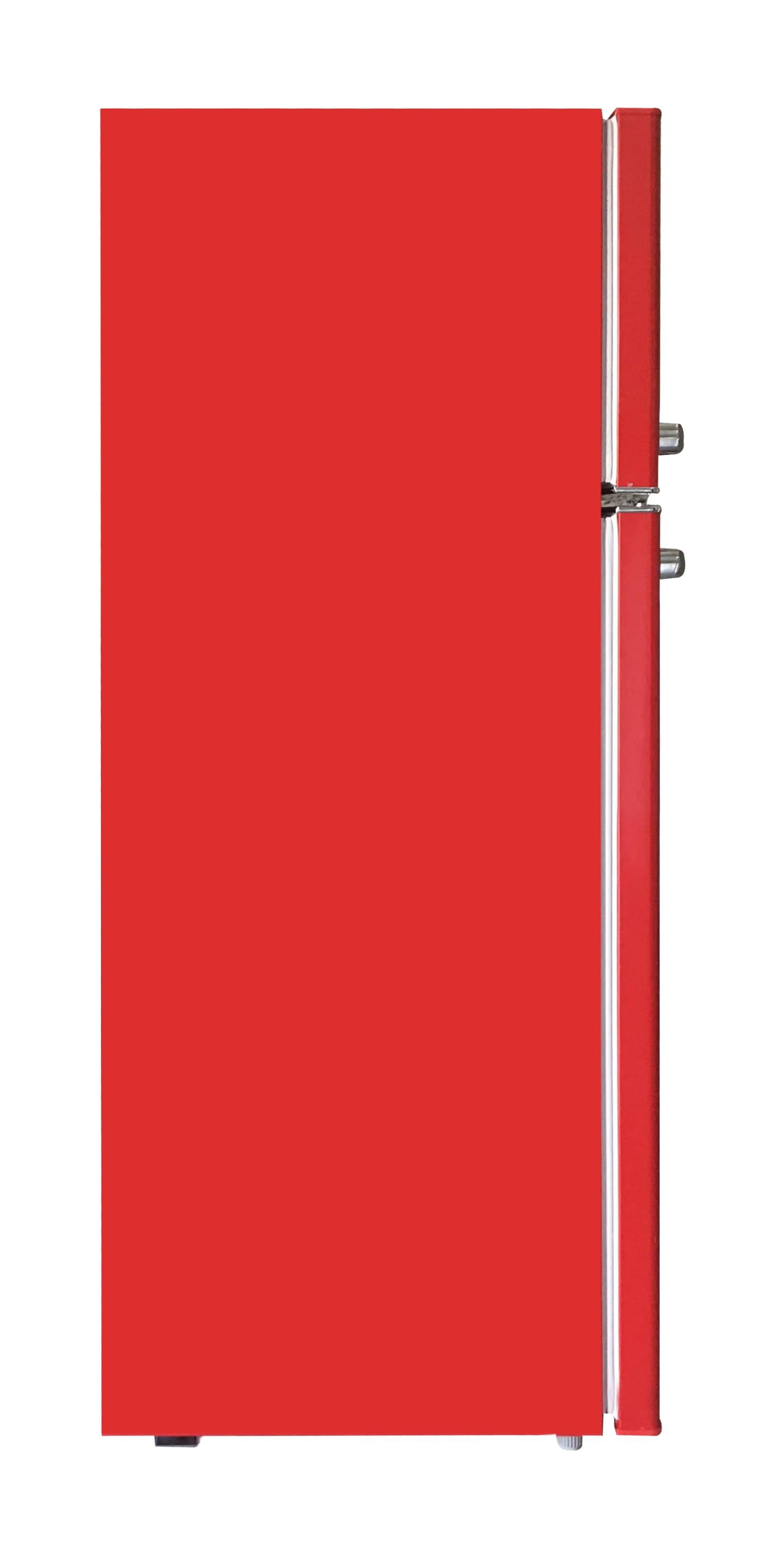 Frigidaire 7.5 Cu. ft. Retro Refrigerator, Top Mount Apartment Size Fridge, Red