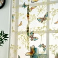 thumbnail image 6 of Up to 50% off Clearance Rod Lift Kitchen and Bathroom Window Curtains, Butterfly Flower Sheer Curtains, 6 of 7