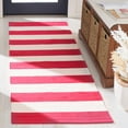 thumbnail image 2 of SAFAVIEH Montauk Saranna Geometric Cotton Runner Rug, Red/Ivory, 2'3" x 5', 2 of 11