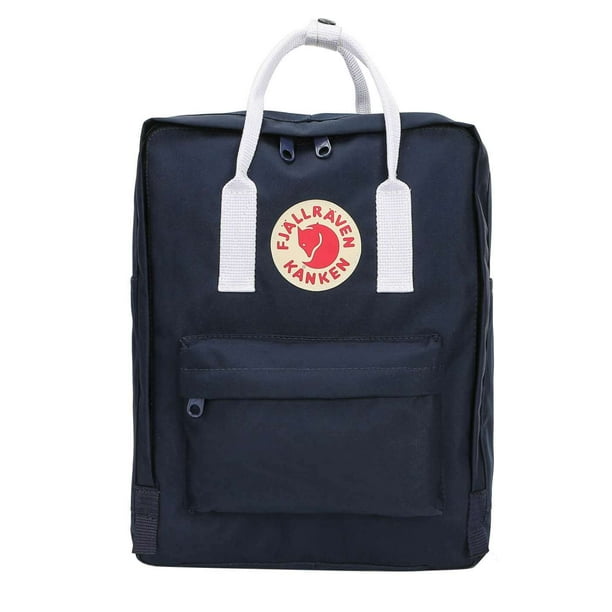 Fjallcuervo Mochila clasica Kanken Original para hombre y mujer bolso para ordenadorCinturon militar azul y blanco. Walmart en linea