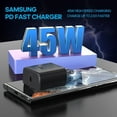 thumbnail image 3 of Samsung Super Fast Charger Type C 45W GaN Power USB C Charger PPS/PD Fast Charging Block for Samsung Galaxy S25 Ultra/S25/S25+/ S24 Ultra/S24/S24+/S23 Ultra/S23/S23+/S22/S22 Ultra/S22+/Note 10/Tab S8, 3 of 8