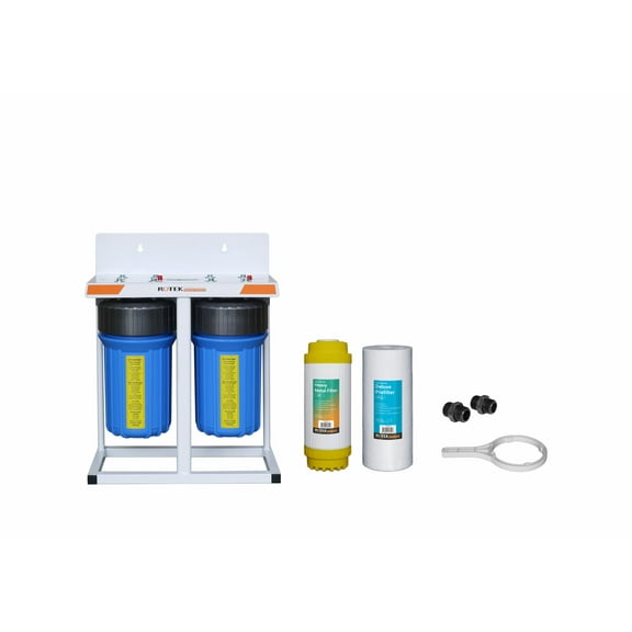2 Stage - Whole House Water System with 10" x 4.5" Heavy Metals (SED, KDF)