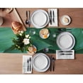 thumbnail image 3 of Table Runner Dresser Scarves 72 Inch Long, Rustic Green Leaves Summer Tropical Plant Linen Dining Table Runners Farm Country Style Tabletop Scarf for Wedding Holiday Party Kitchen, 3 of 7
