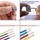 thumbnail image 3 of 50 piezas de conectores eléctricos, terminales de conexión automática, cable rápido W, 3 of 4