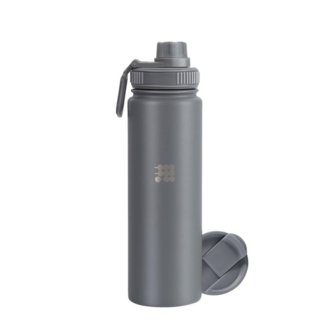 CUBITT, Termo Dos Tapas 710 ml, Botella de Agua 24 oz para Deportes, Con Tapa para Café y Tapa Deportiva de Boca Ancha, Termo de Acero Inoxidable, Guarda Frío 24 Horas y Calor 12