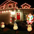 thumbnail image 3 of Solar Light Snowman Spike Light In-Ground Christmas Garden Lawn Path Landscape Lamp Spotlight Outdoor Lighting Decor, Blue, 3 of 5