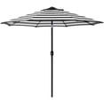 thumbnail image 4 of Davee Furniture 9 Feet Black/White Stripe Crank and Tilt Market Umbrella, 4 of 7
