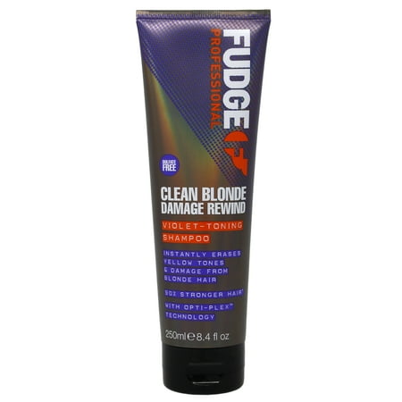 Fudge Clean Blonde Damage Rewind Violet-Toning Shampoo 8.4 (Best Violet Toning Shampoo)