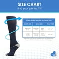 thumbnail image 5 of Care Fit Solutions 2 Pair Pack Striped Cotton Blend Graduated Compression Socks, 5 of 7