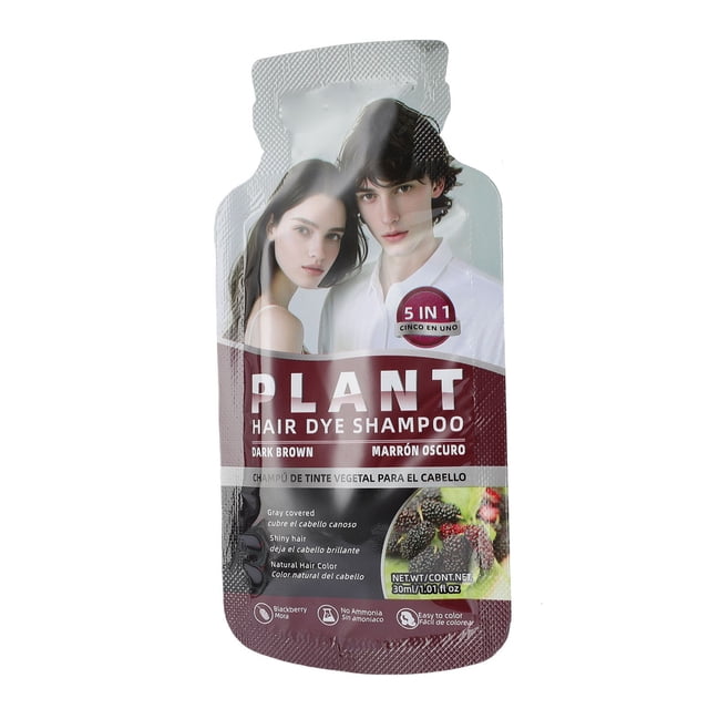 Tinte Para El Cabello Con Burbujas De Color Marrón Oscuro, Hidratante, 10 Unidades, 30 ML, Tinte Para El Cabello Con Burbujas, Cobertura De Cabello Gris, Control Del