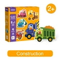 thumbnail image 1 of mideer My First Puzzle 6-In-a-Box 31 Pieces - Construction - Jigsaw - Toddler Educational Learning STEM Toy, 1 of 4