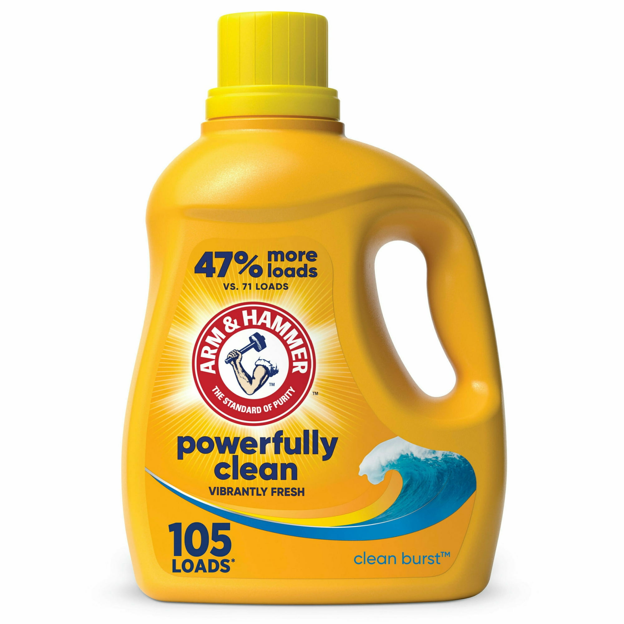 Arm & Hammer Clean Burst, 105 Loads Liquid Laundry Detergent, 105 fl oz